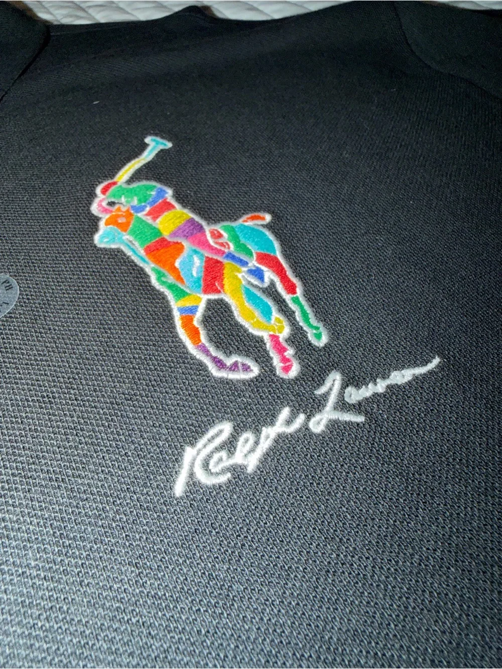 Polo by Ralph Lauren Black Polo with Multicolor Pony Embroidery 2XB